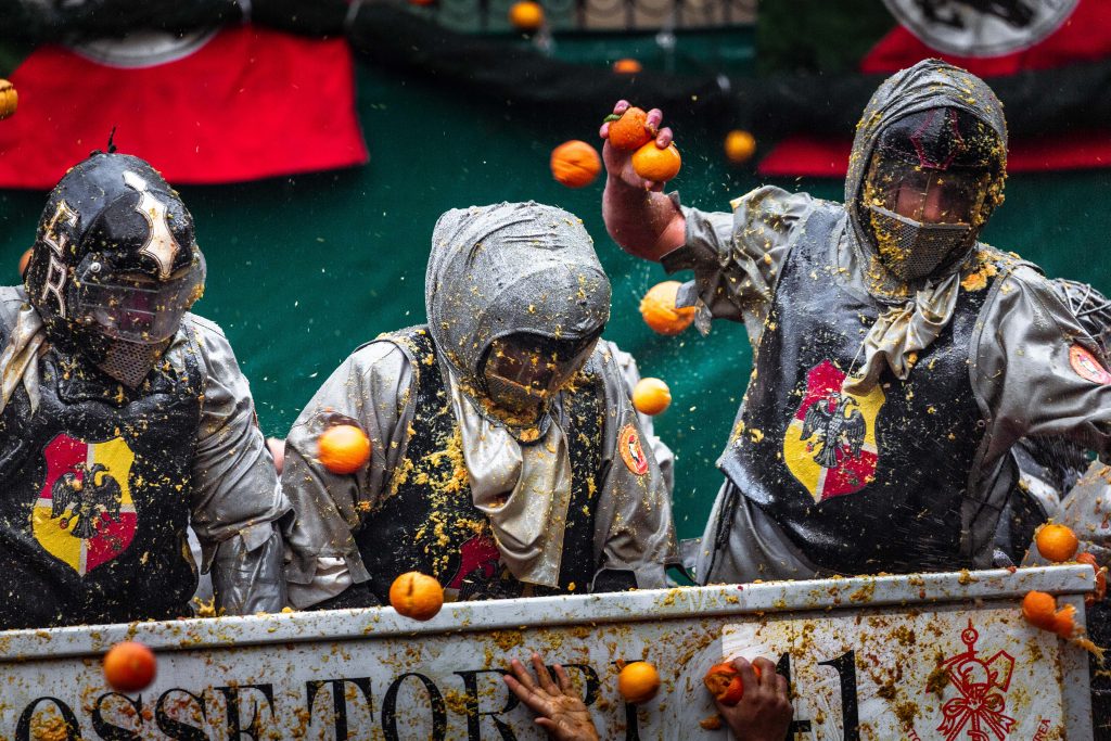 Battle of the Oranges Inside Italy's craziest festival Ivrea, Piedmont